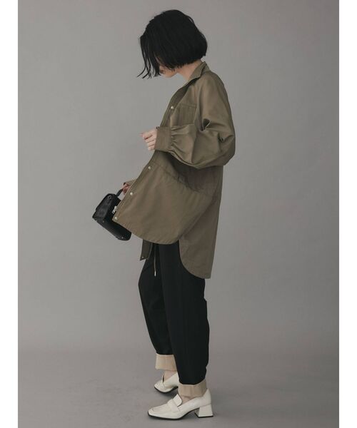 COTORICA（コトリカ）の「【THE DAYZ TOKYO】ミドル丈ミリタリーブルゾン（ブルゾン・レディース・ライトグレー/ブラック/カーキ・FREE）」の4枚目の写真