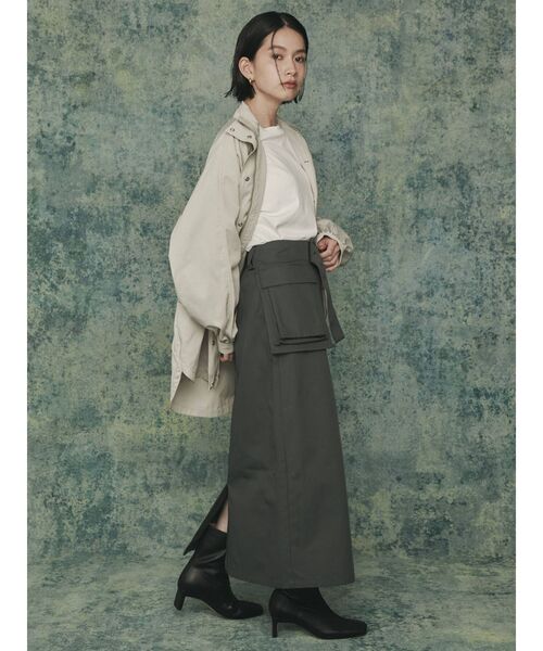 COTORICA（コトリカ）の「【THE DAYZ TOKYO】ミドル丈ミリタリーブルゾン（ブルゾン・レディース・ライトグレー/ブラック/カーキ・FREE）」の22枚目の写真