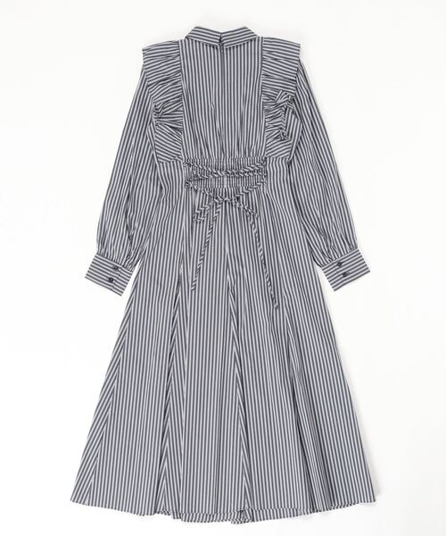 AND COUTURE（アンドクチュール）の「ストライプフリルシャツ