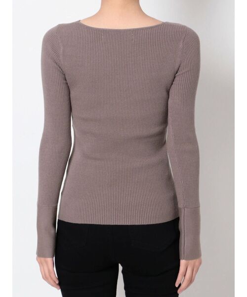 LAGUNAMOON（ラグナムーン）の「アシメントリーネックタックニットプルオーバー（ニット/セーター・レディース・アイボリー/ブラック/ダークパープル・FREE）」の20枚目の写真