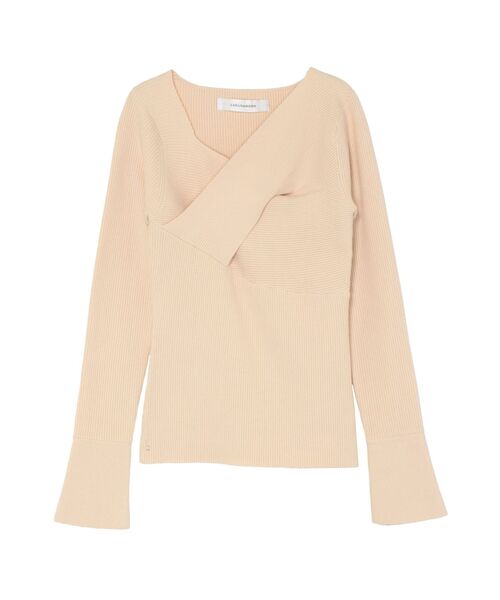 LAGUNAMOON（ラグナムーン）の「アシメントリーネックタックニットプルオーバー（ニット/セーター・レディース・アイボリー/ブラック/ダークパープル・FREE）」の21枚目の写真