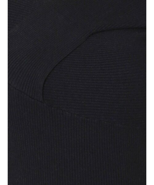 LAGUNAMOON（ラグナムーン）の「アシメントリーネックタックニットプルオーバー（ニット/セーター・レディース・アイボリー/ブラック/ダークパープル・FREE）」の11枚目の写真