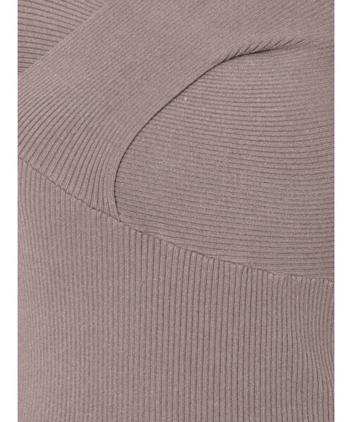 LAGUNAMOON（ラグナムーン）の「アシメントリーネックタックニットプルオーバー（ニット/セーター・レディース・アイボリー/ブラック/ダークパープル・FREE）」の14枚目の写真