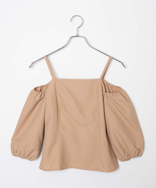 WEGO（ウィゴー）の「WEGO/パフスリーブブラウス（シャツ/ブラウス・レディース・ホワイト/ベージュ・FREE）」の8枚目の写真