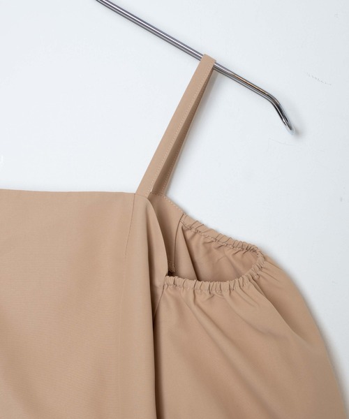 WEGO（ウィゴー）の「WEGO/パフスリーブブラウス（シャツ/ブラウス・レディース・ホワイト/ベージュ・FREE）」の5枚目の写真