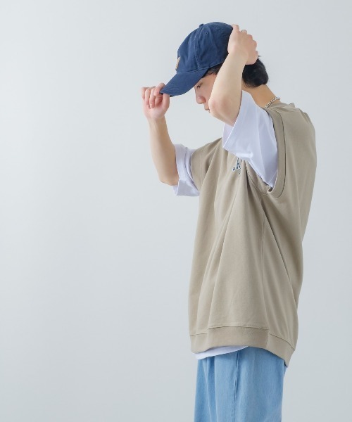 improves(インプローブス)の「USコットン ミニ裏毛ベスト&半袖Tシャツ&チェーンネックレス アンサンブル(アンサンブル・メンズ・グリーン/ダークブルー/スミクロ/グレイッシュベージュ・MEDIUM/LARGE)」の10枚目の写真