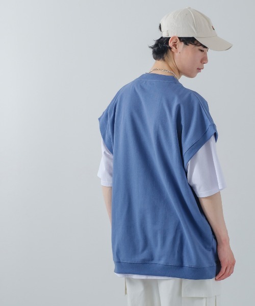 improves(インプローブス)の「USコットン ミニ裏毛ベスト&半袖Tシャツ&チェーンネックレス アンサンブル(アンサンブル・メンズ・グリーン/ダークブルー/スミクロ/グレイッシュベージュ・MEDIUM/LARGE)」の20枚目の写真