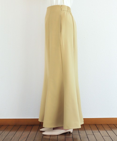 andme（アンドミー）の「とろみマーメイドスカート（スカート・レディース・ブラック/アイボリー/レッド/ローズ/イエロー/グレイッシュベージュ/パープル・M/L）」の15枚目の写真