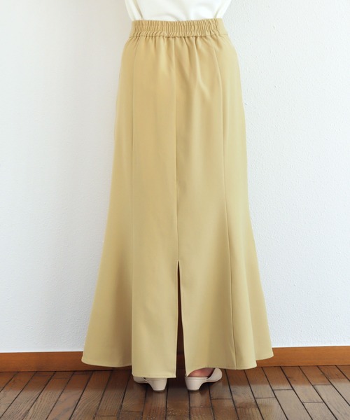 andme（アンドミー）の「とろみマーメイドスカート（スカート・レディース・ブラック/アイボリー/レッド/ローズ/イエロー/グレイッシュベージュ/パープル・M/L）」の16枚目の写真