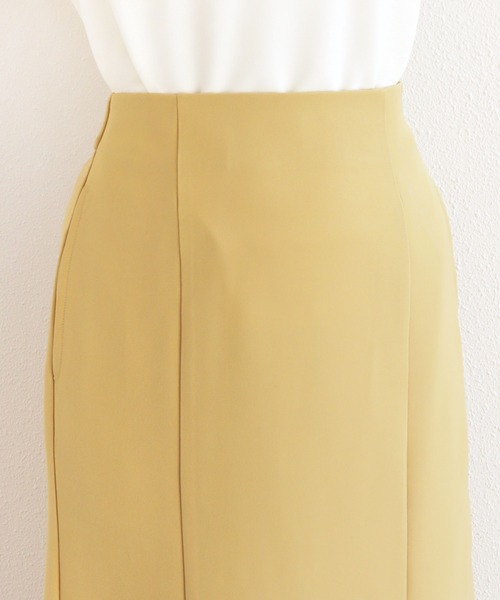 andme（アンドミー）の「とろみマーメイドスカート（スカート・レディース・ブラック/アイボリー/レッド/ローズ/イエロー/グレイッシュベージュ/パープル・M/L）」の18枚目の写真