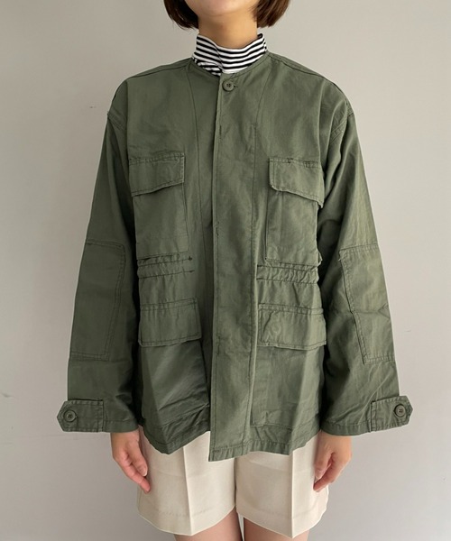 ROTHCO(ロスコ)の「【ROTHCO remake】ノーカラー BDU シャツ(Tシャツ/カットソー・レディース・ブラック/カーキ・FREE)」の22枚目の写真