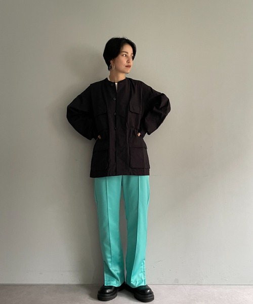 ROTHCO(ロスコ)の「【ROTHCO remake】ノーカラー BDU シャツ(Tシャツ/カットソー・レディース・ブラック/カーキ・FREE)」の18枚目の写真