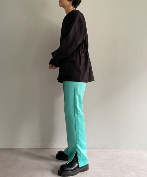 ROTHCO(ロスコ)の「【ROTHCO remake】ノーカラー BDU シャツ(Tシャツ/カットソー・レディース・ブラック/カーキ・FREE)」の16枚目の写真