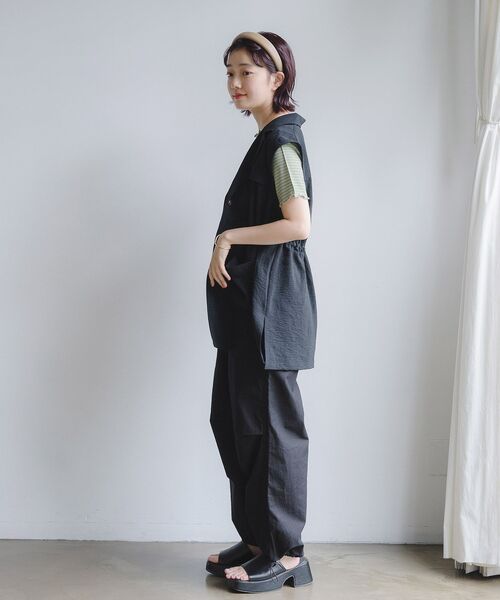 RETRO GIRL（レトロガール）の「開襟ミリタリーベスト（その他アウター・レディース・ブラック/オレンジ/グリーン・FREE）」の14枚目の写真