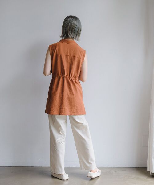 RETRO GIRL（レトロガール）の「開襟ミリタリーベスト（その他アウター・レディース・ブラック/オレンジ/グリーン・FREE）」の22枚目の写真