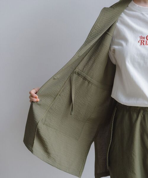 RETRO GIRL（レトロガール）の「開襟ミリタリーベスト（その他アウター・レディース・ブラック/オレンジ/グリーン・FREE）」の9枚目の写真