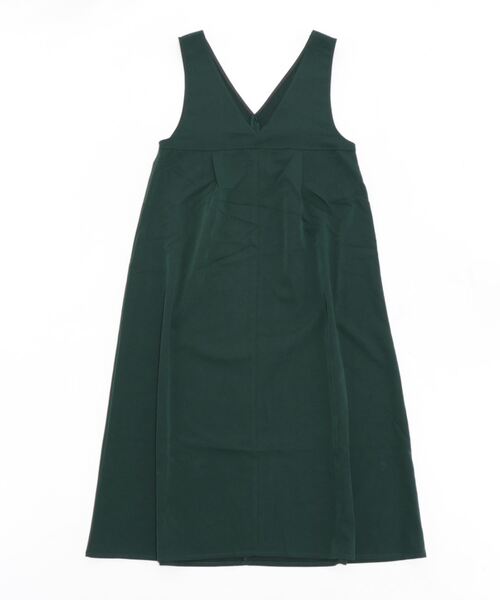 ehka sopo（エヘカソポ）の「Vネックタックジャンパースカート（ワンピース・レディース・イエロー/グリーン/チャコール・ﾌﾘ-）」の3枚目の写真