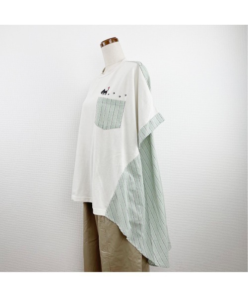 Rydia(リディア)の「コビニャーフレアプルオーバー(Tシャツ/カットソー・レディース・アイボリー/スミクロ/マスタード・M)」の14枚目の写真