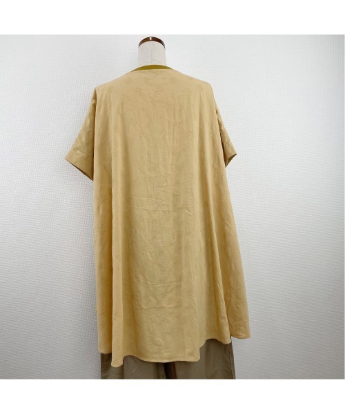 Rydia(リディア)の「コビニャーフレアプルオーバー(Tシャツ/カットソー・レディース・アイボリー/スミクロ/マスタード・M)」の12枚目の写真