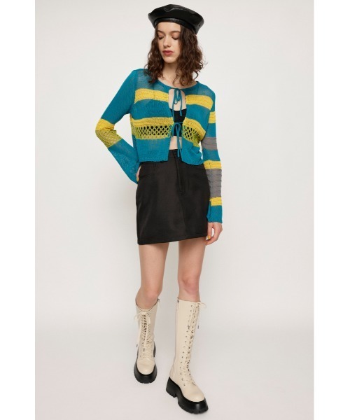 SLY（スライ）の「FLARE SLEEVE BORDER C/D フレアスリーブ