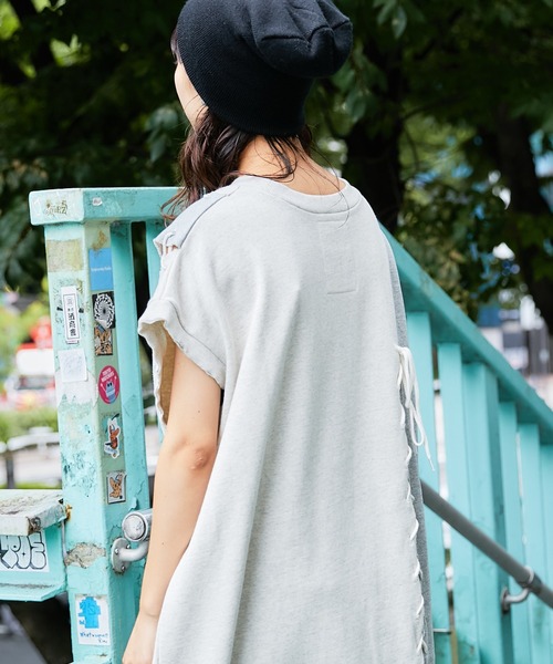 etsinta（エシンタ）の「【etsinta/エシンタ】リメイクレースアップ2WAYワンピース（ワンピース・レディース・ネイビー/グレー・ONE SIZE）」の10枚目の写真