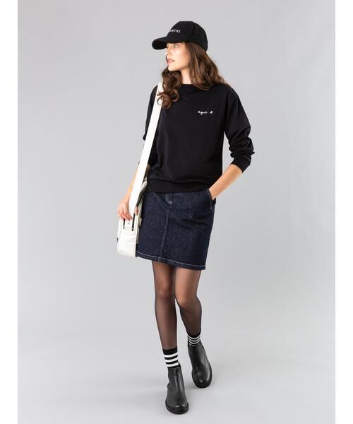 agnes b.（アニエスベー）の「S179 SWEAT スウェット（スウェット・レディース・ブラック・1/2/3）」の4枚目の写真