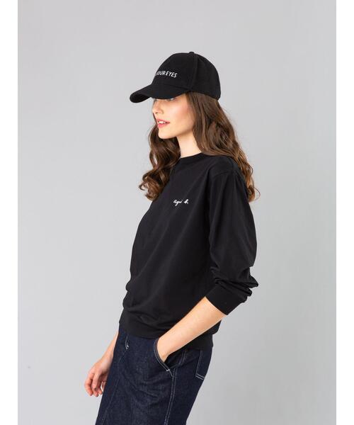 agnes b.（アニエスベー）の「S179 SWEAT スウェット（スウェット・レディース・ブラック・1/2/3）」の3枚目の写真