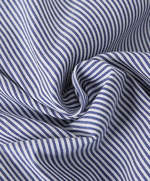 SONA（ソナ）の「SONYUNARA リネンストライプラップ半袖ミニワンピース（ワンピース・レディース・スカイブルー/ネイビー・FREE）」の21枚目の写真