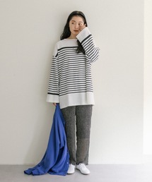 PUAL CE CIN | パネルボーダーカットソー(Tシャツ/カットソー)