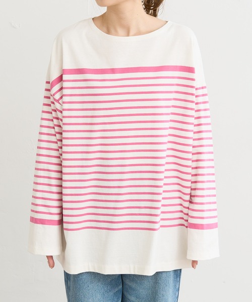 PUAL CE CIN(ピュアルセシン)の「パネルボーダーカットソー(Tシャツ/カットソー・レディース・ブラック系その他/グリーン系その他/ブルー系その他/ピンク系その他・FREE)」の20枚目の写真