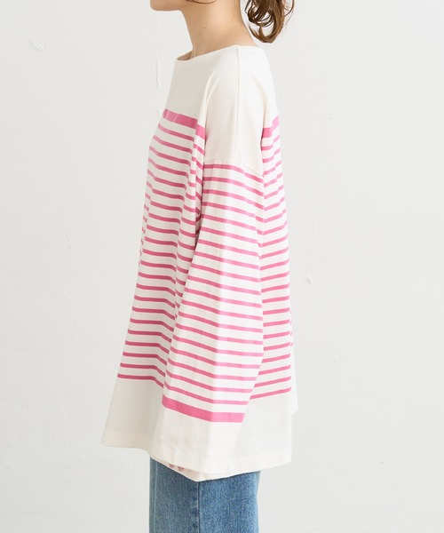 PUAL CE CIN(ピュアルセシン)の「パネルボーダーカットソー(Tシャツ/カットソー・レディース・ブラック系その他/グリーン系その他/ブルー系その他/ピンク系その他・FREE)」の21枚目の写真