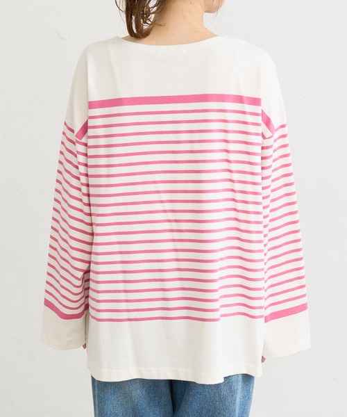 PUAL CE CIN(ピュアルセシン)の「パネルボーダーカットソー(Tシャツ/カットソー・レディース・ブラック系その他/グリーン系その他/ブルー系その他/ピンク系その他・FREE)」の22枚目の写真