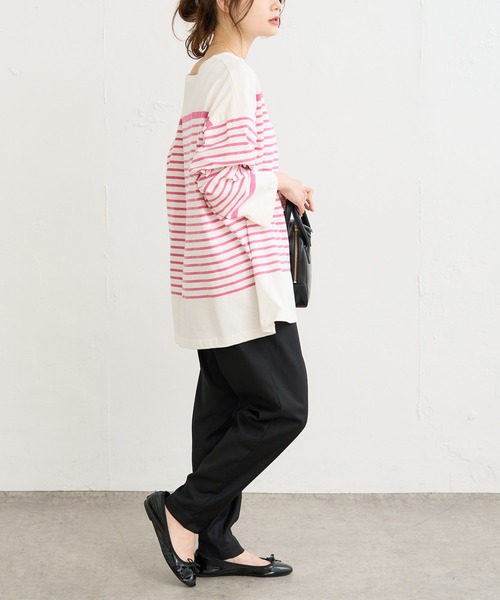 PUAL CE CIN(ピュアルセシン)の「パネルボーダーカットソー(Tシャツ/カットソー・レディース・ブラック系その他/グリーン系その他/ブルー系その他/ピンク系その他・FREE)」の13枚目の写真