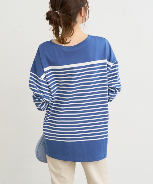 PUAL CE CIN(ピュアルセシン)の「パネルボーダーカットソー(Tシャツ/カットソー・レディース・ブラック系その他/グリーン系その他/ブルー系その他/ピンク系その他・FREE)」の16枚目の写真