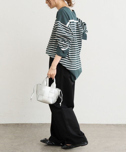 PUAL CE CIN(ピュアルセシン)の「パネルボーダーカットソー(Tシャツ/カットソー・レディース・ブラック系その他/グリーン系その他/ブルー系その他/ピンク系その他・FREE)」の19枚目の写真