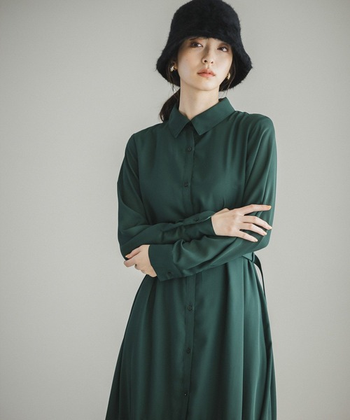 Andemiu（アンデミュウ）の「アソートフロントボタンワンピース167421（ワンピース・レディース・オレンジ/グリーン/その他8/その他9/ピンク/ダークグリーン・FREE）」の8枚目の写真