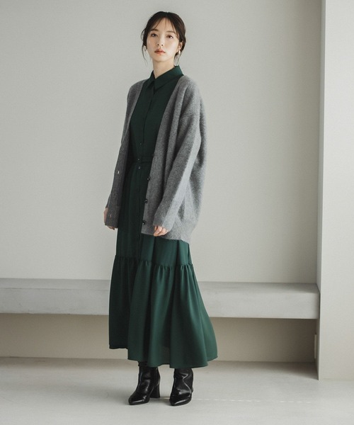 Andemiu（アンデミュウ）の「アソートフロントボタンワンピース167421（ワンピース・レディース・オレンジ/グリーン/その他8/その他9/ピンク/ダークグリーン・FREE）」の9枚目の写真