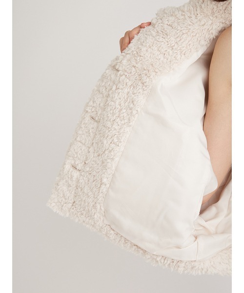 SNIDEL（スナイデル）の「ショートボアコート（ブルゾン・レディース・アイボリー・FREE）」の15枚目の写真