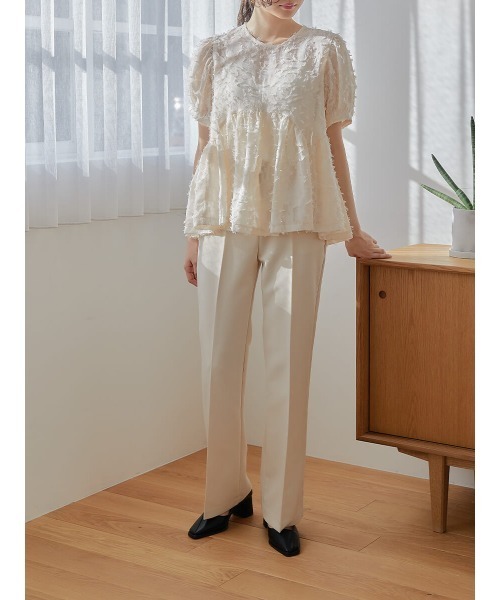 Ayla(アイラ)の「center press pants(スラックス・レディース・キナリ/カーキ・FREE)」の11枚目の写真