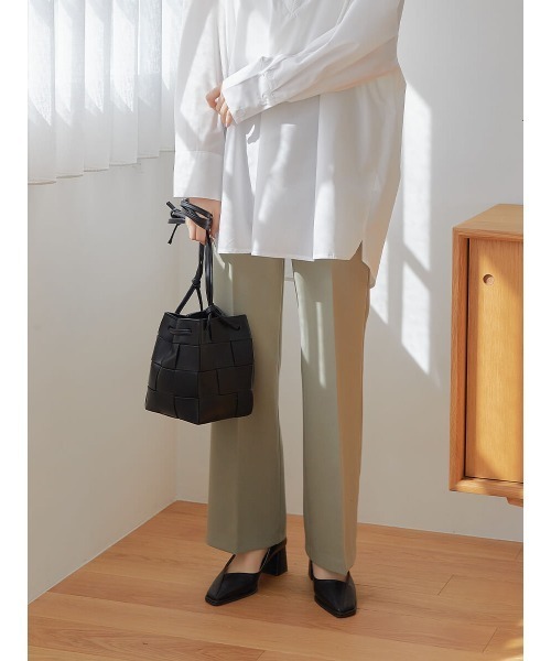 Ayla(アイラ)の「center press pants(スラックス・レディース・キナリ/カーキ・FREE)」の17枚目の写真