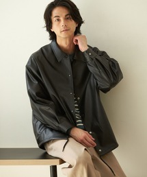 niko and... | フェイクレザーコーチジャケット(その他アウター)