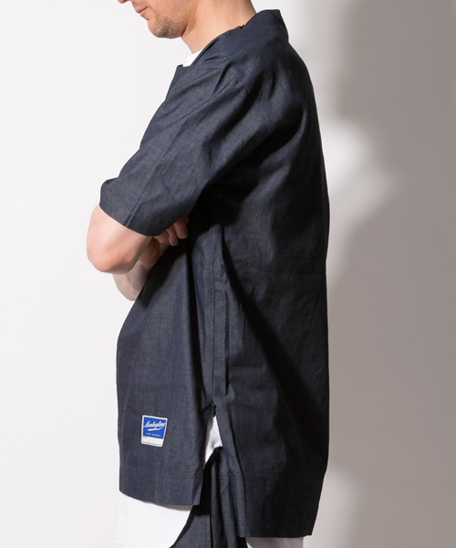 MONKEY TIME（モンキータイム）の「＜monkey time＞ ∴ 4.5/DNM SD/ZIP PO TEE/シャツ（シャツ/ブラウス・メンズ・ネイビー・SMALL/MEDIUM/LARGE）」の4枚目の写真