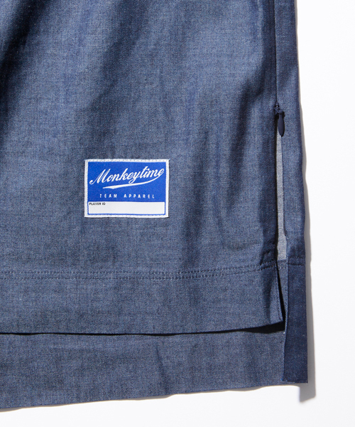 MONKEY TIME（モンキータイム）の「＜monkey time＞ ∴ 4.5/DNM SD/ZIP PO TEE/シャツ（シャツ/ブラウス・メンズ・ネイビー・SMALL/MEDIUM/LARGE）」の5枚目の写真