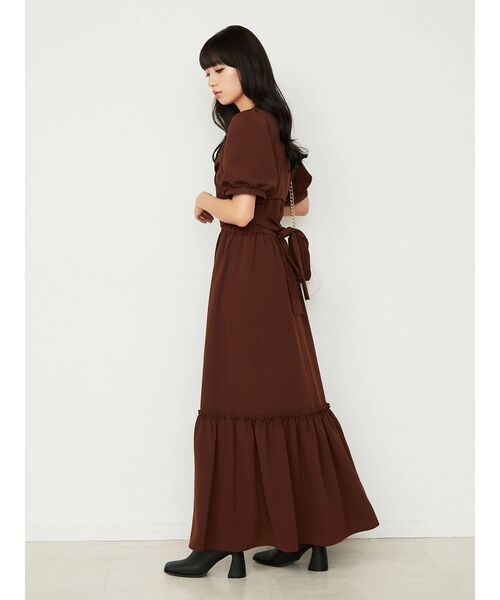 CALNAMUR(カルナムール)の「2Wayサイドオープンワンピース(ワンピース・レディース・ブラック/ブラウン・FREE)」の12枚目の写真