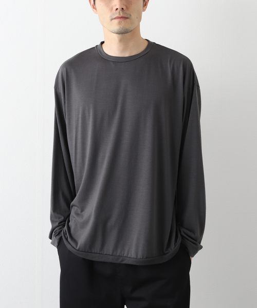 新品未使用 エディフィス ウォッシャブル メリノウール ニット ブルー 417 EDIFICE（フォーワンセブンエディフィス）の「WOOLLABO