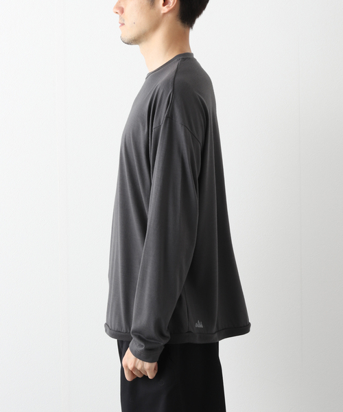 417 EDIFICE（フォーワンセブンエディフィス）の「【WOOLLABO / ウールラボ】別注 ハイブリッドメリノウールL/Sカットソー（Tシャツ/カットソー・メンズ・ブラック/グレー・MEDIUM/LARGE/X-LARGE）」の13枚目の写真