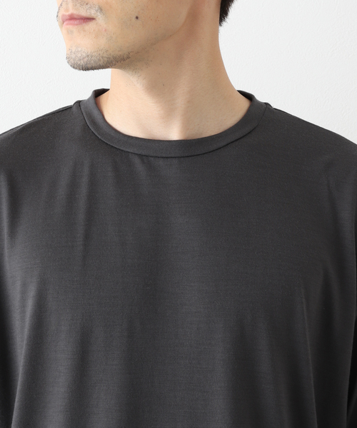 417 EDIFICE（フォーワンセブンエディフィス）の「【WOOLLABO / ウールラボ】別注 ハイブリッドメリノウールL/Sカットソー（Tシャツ/カットソー・メンズ・ブラック/グレー・MEDIUM/LARGE/X-LARGE）」の11枚目の写真