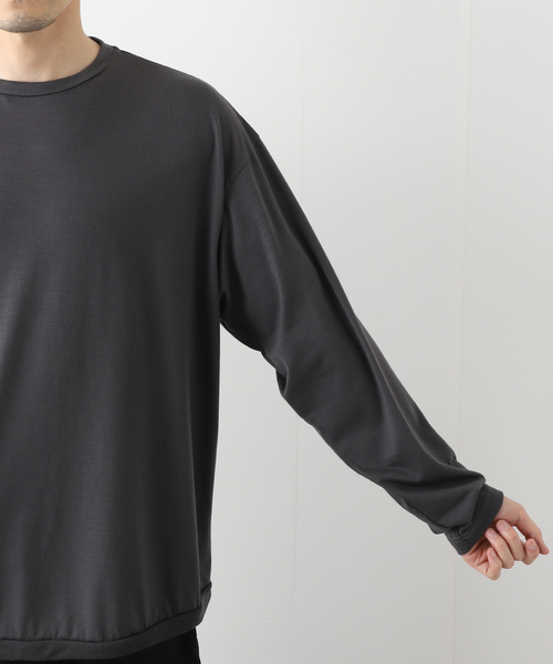 新品未使用 エディフィス ウォッシャブル メリノウール ニット ブルー 417 EDIFICE（フォーワンセブンエディフィス）の「WOOLLABO