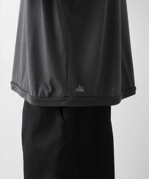 417 EDIFICE（フォーワンセブンエディフィス）の「【WOOLLABO / ウールラボ】別注 ハイブリッドメリノウールL/Sカットソー（Tシャツ/カットソー・メンズ・ブラック/グレー・MEDIUM/LARGE/X-LARGE）」の10枚目の写真