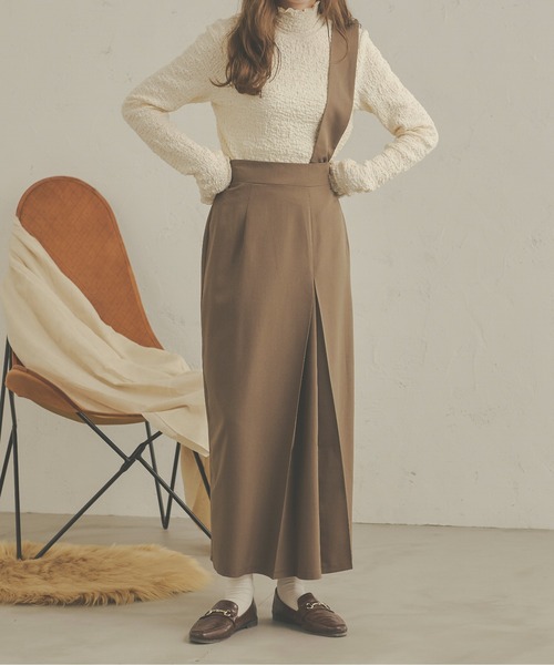 完売アイテムCLANE H/W STRAP 仰向き SUSPENDER SKIRT